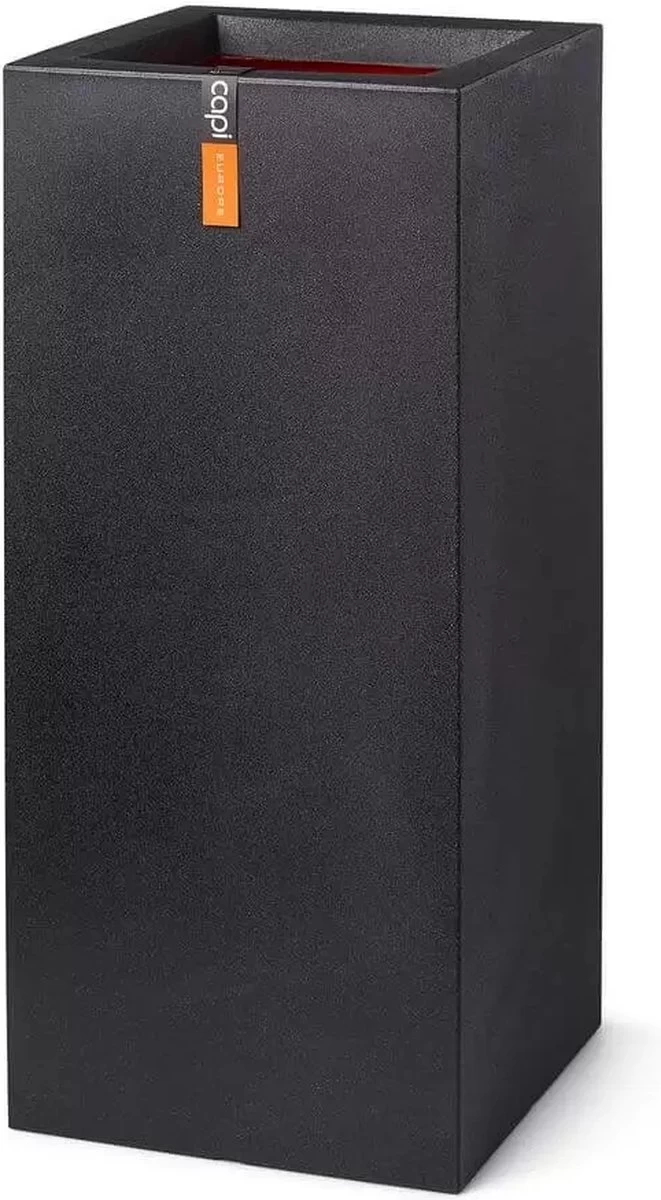 Capi Europe - Bloempot Rechthoek Smooth NL - 36x36x79 - Zwart - Voor Binnen En Buiten - KBL952 7 Capi Europe - Bloempot Rechthoek Smooth NL - 36x36x79 - Zwart - Voor Binnen En Buiten - KBL952 - Afbeelding 7