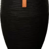 Capi Europe - Vaas Elegant Deluxe Rib NL - 56x84 - Zwart - Voor Binnen En Buiten - KBLR1132