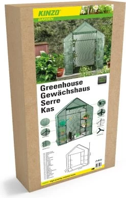 Kinzo Garden - Plastic Broeikas - Serre Van Meerdere Verdiepingen - 143 X 73 X 195 - Groen -Tuin En Buiten 768x1200 1
