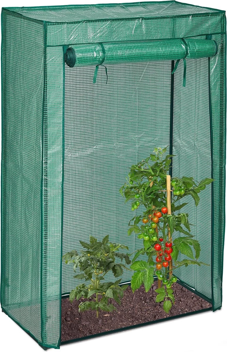Relaxdays Tomatenkas 150x100x50 Cm - Tuinkas Tomaten - Foliekas - Serre - Kweekkas - PVC 20 Relaxdays Tomatenkas 150x100x50 Cm - Tuinkas Tomaten - Foliekas - Serre - Kweekkas - PVC - Afbeelding 20