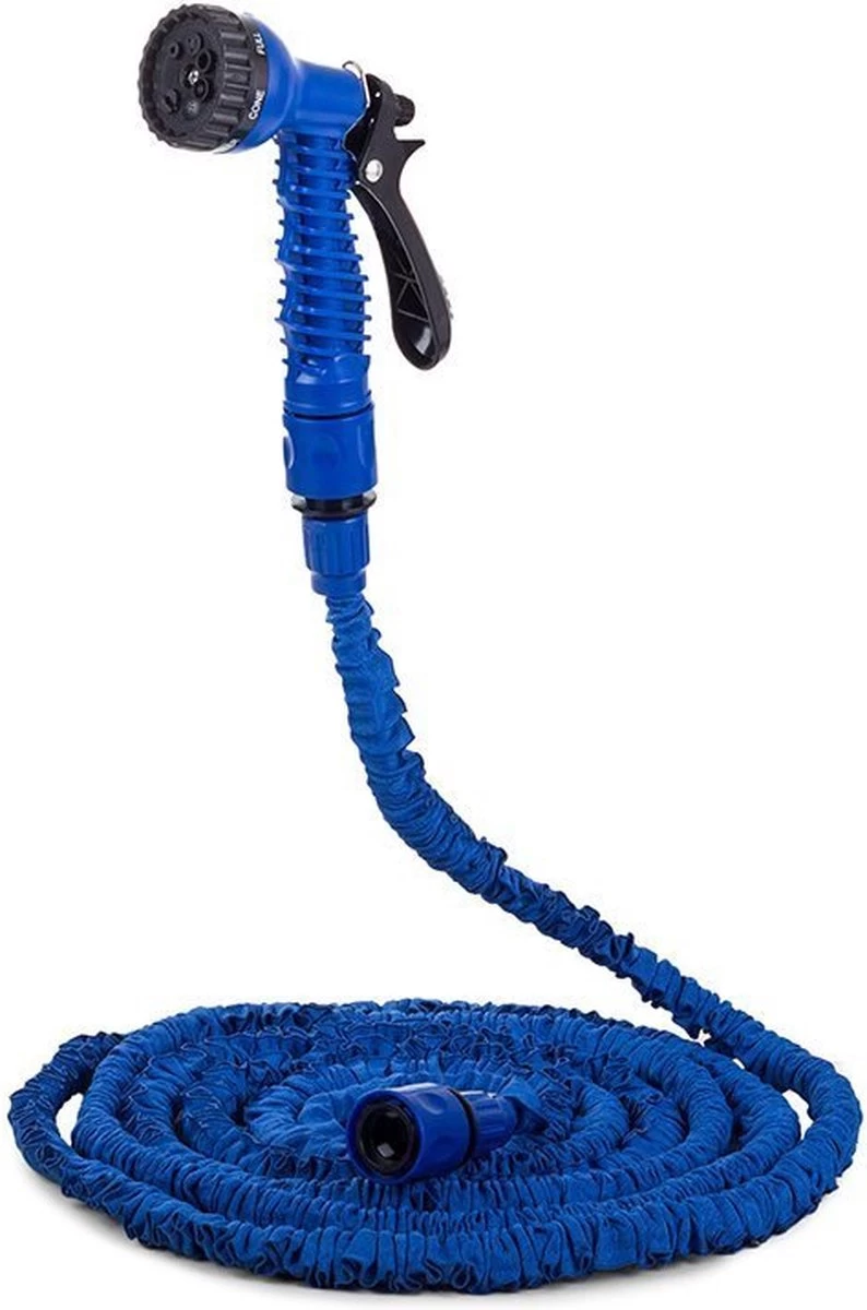 Uitrekbare Tuinslang Tot 15 Meter - Tuinsproeier Met 7 Verschillende Standen - Tuin Besproeien - Sproeikop - Blauw - Flexibel Elastisch 5 Uitrekbare Tuinslang Tot 15 Meter - Tuinsproeier Met 7 Verschillende Standen - Tuin Besproeien - Sproeikop - Blauw - Flexibel Elastisch - Afbeelding 5