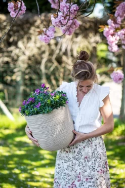 Capi Europe - Bloempot Bol Waste Rib NL - 43x41 - Terrazzo Beige - Voor Binnen En Buiten - KTBR933 -Tuin En Buiten 799x1200 14