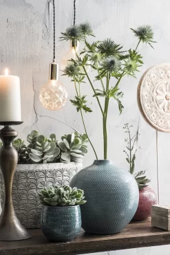 Mica Decorations Gabriel Bloempot - H20 X Ø25 Cm - Keramiek - Blauw 13 Mica Decorations Gabriel Bloempot - H20 X Ø25 Cm - Keramiek - Blauw -Tuin En Buiten 800x1200 73