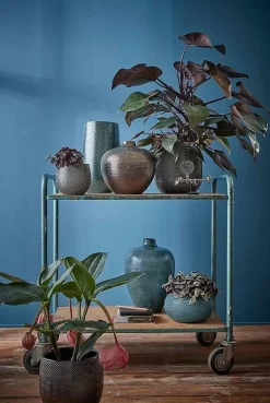 Mica Decorations Gabriel Bloempot - H20 X Ø25 Cm - Keramiek - Blauw 18 Mica Decorations Gabriel Bloempot - H20 X Ø25 Cm - Keramiek - Blauw -Tuin En Buiten 803x1200 4