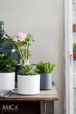 Mica Decorations Era Bloempot - H26 X Ø28 Cm - Wit -Tuin En Buiten 803x1200 5