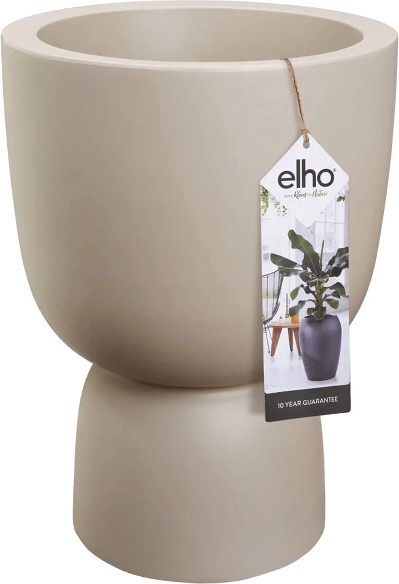 Elho Pure Coupe 35 - Bloempot Voor Binnen & Buiten - Ø 34.9 X H 49.0 Cm - Beige/Balanced Beige 13 Elho Pure Coupe 35 - Bloempot Voor Binnen & Buiten - Ø 34.9 X H 49.0 Cm - Beige/Balanced Beige - Afbeelding 13