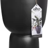 Elho Pure Coupe 35 - Bloempot Voor Binnen & Buiten - Ø 34.9 X H 49.0 Cm - Zwart/Zwart
