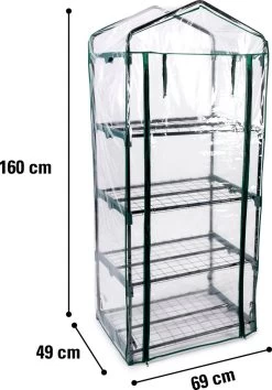 Kinzo Plastic Broeikas 69 X 49 X 160cm -Tuin En Buiten 838x1200 2