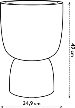 Elho Pure Coupe 35 - Bloempot Voor Binnen & Buiten - Ø 34.9 X H 49.0 Cm - Beige/Balanced Beige 25 Elho Pure Coupe 35 - Bloempot Voor Binnen & Buiten - Ø 34.9 X H 49.0 Cm - Beige/Balanced Beige -Tuin En Buiten 843x1200 4