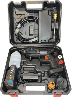 Hogedrukreinger Op Accu - Inclusief Opbergkoffer - Foam Gun - Foam Sprayer - Schuimpistool - Schuimsproeier - Hogedruk Pistool - Inclusief Accesoires -Tuin En Buiten 907x1200 1