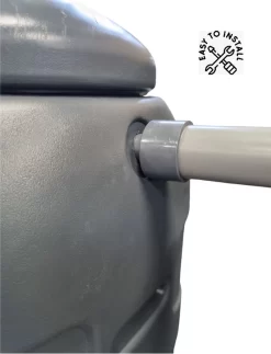 Regenton Rainsaver - Antraciet 100 L + Voet + Vulautomaat 13 Regenton Rainsaver - Antraciet 100 L + Voet + Vulautomaat -Tuin En Buiten 919x1200