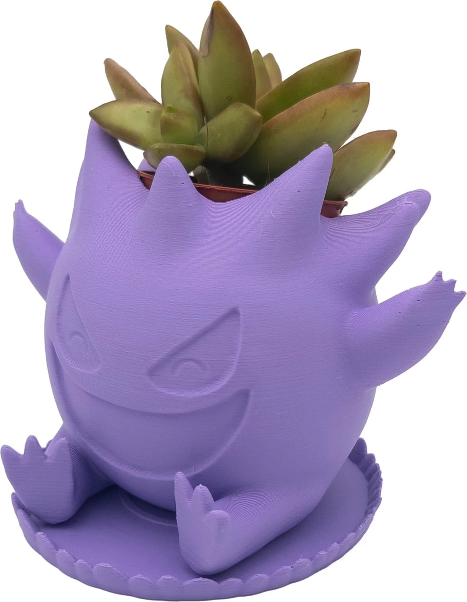 Azhora Pokémon Gengar Bloempot - Inclusief Opvangschaal - Lichtpaars 2 Azhora Pokémon Gengar Bloempot - Inclusief Opvangschaal - Lichtpaars - Afbeelding 2