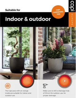 Capi Europe - Bloempot Bol Smooth NL - 43x41 - Zwart - Voor Binnen En Buiten - KBL933 -Tuin En Buiten 932x1200 6