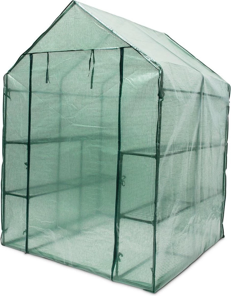 Relaxdays Tuinkas Folie - Grote Foliekas - Tomatenkas - Kweekkas - Hobbykas - Broeikas 2 Relaxdays Tuinkas Folie - Grote Foliekas - Tomatenkas - Kweekkas - Hobbykas - Broeikas - Afbeelding 2