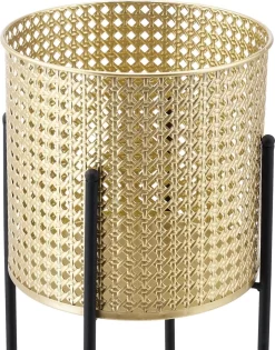 Bloempot Op Standaard Mol Set Van 2 Zwart En Goud 13 Bloempot Op Standaard Mol Set Van 2 Zwart En Goud -Tuin En Buiten 941x1200 2