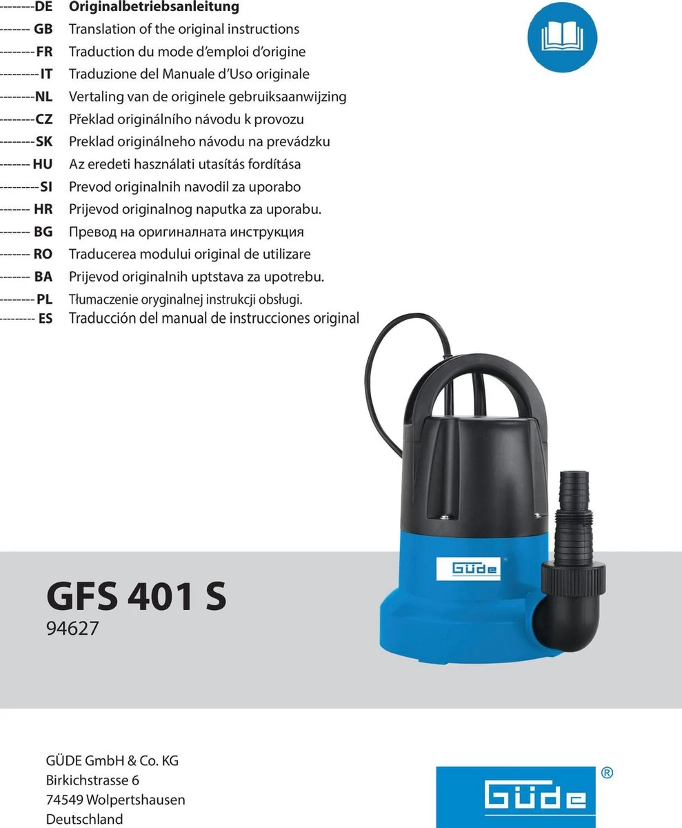 Güde 94627 Waterpomp – Vlakzuigpomp 2 Güde 94627 Waterpomp – Vlakzuigpomp - Afbeelding 2