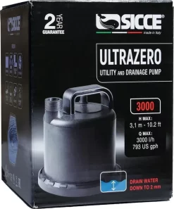 Sicce Ultra Zero - Vlakzuiger - Dompelpomp - Wateroverlast - 3000 L/h -Tuin En Buiten 998x1200 2
